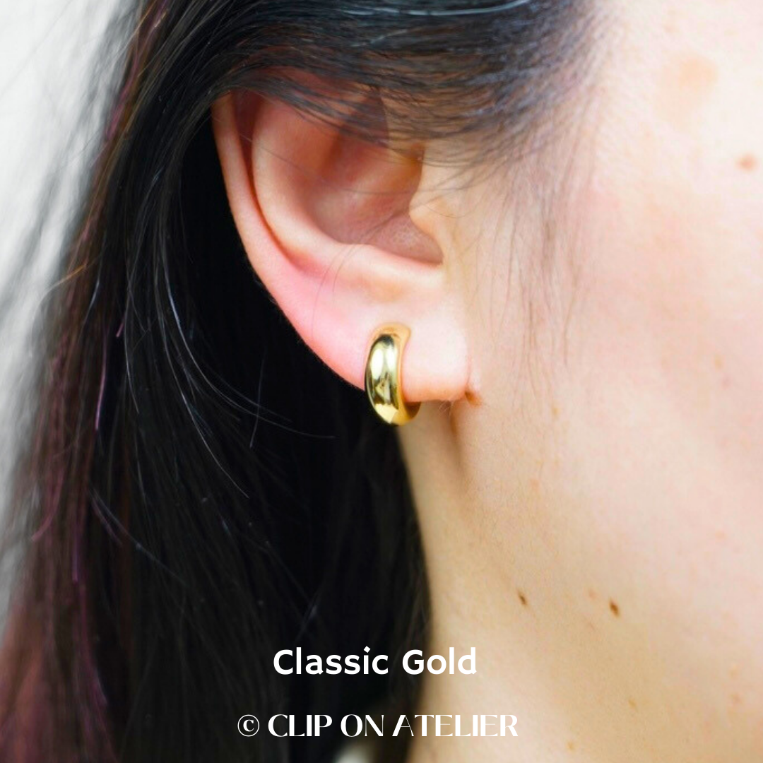 ๐ Essential - Minimalist Hoop Clip On Earrings