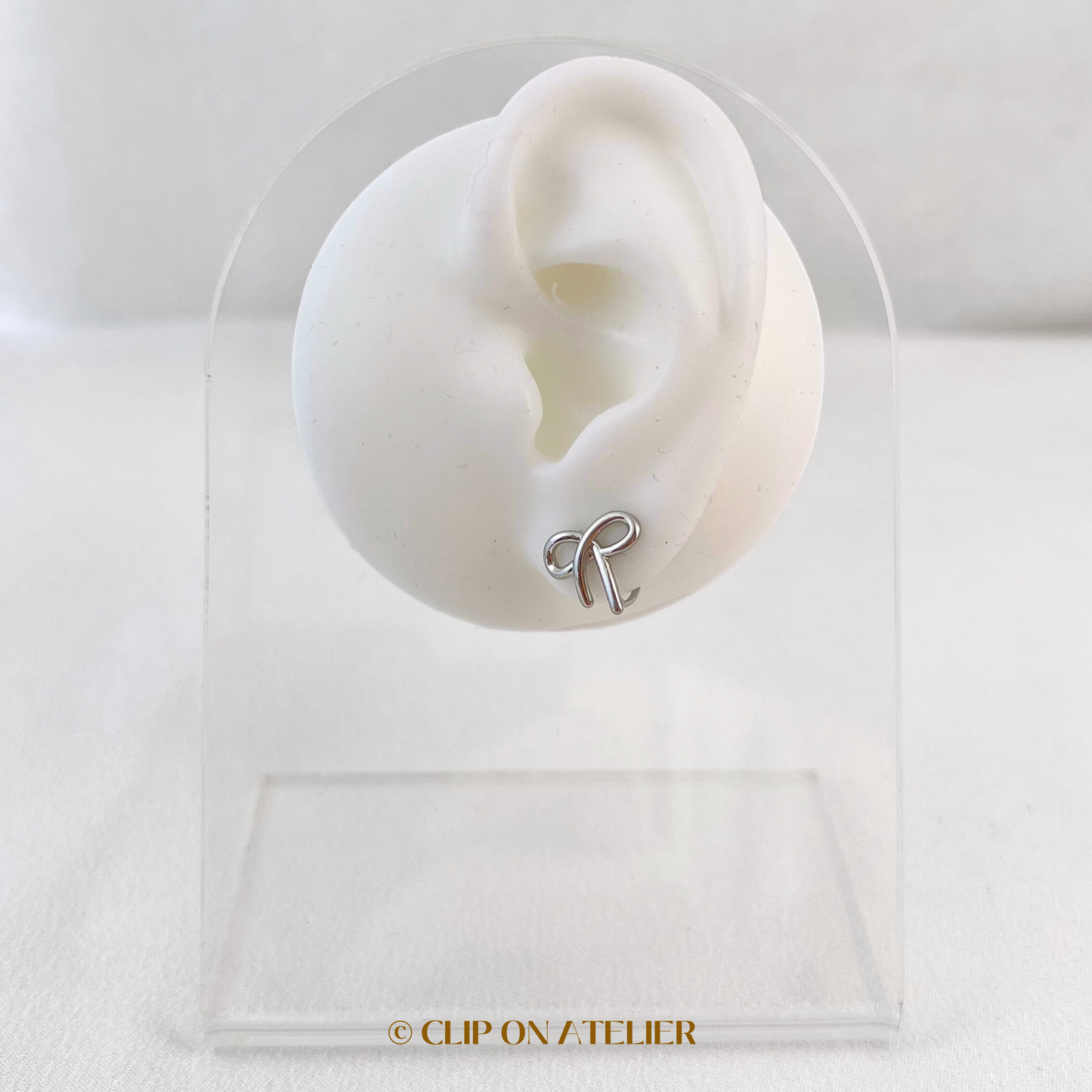 Minimalist Bow Tie Clip On Earrings