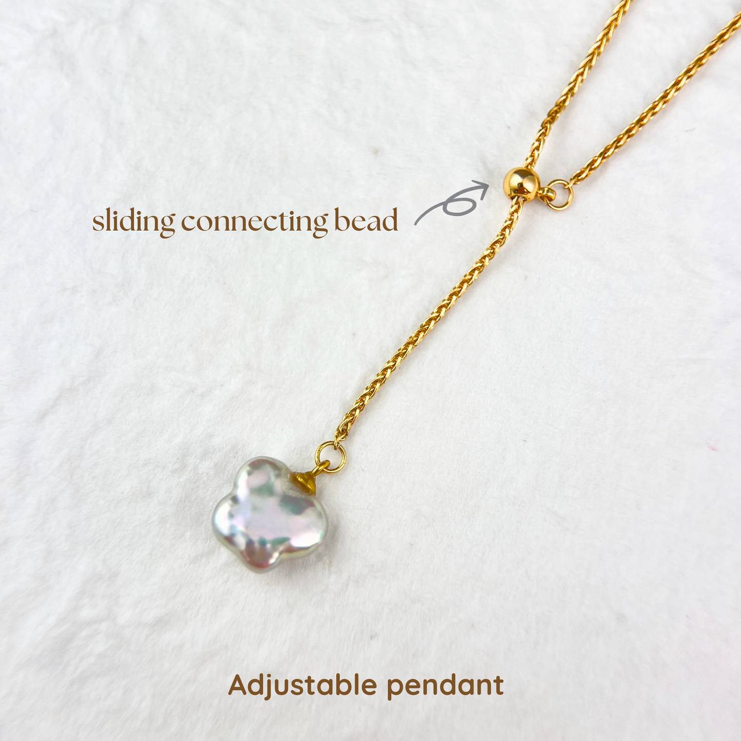 Butterfly Natural Baroque Pearl Y Shape Necklace