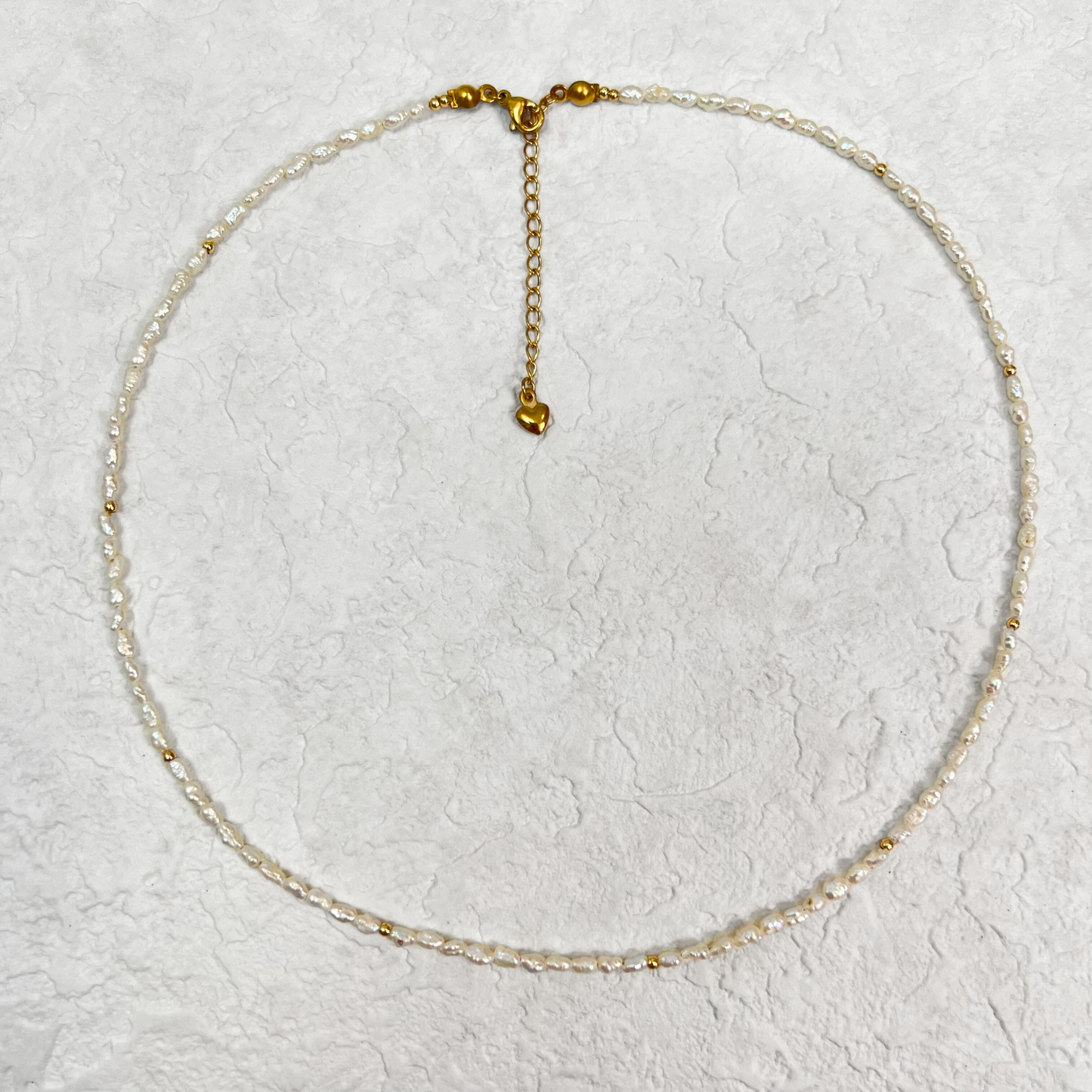 Minimalist Small Natural Keshi Pearl Necklace