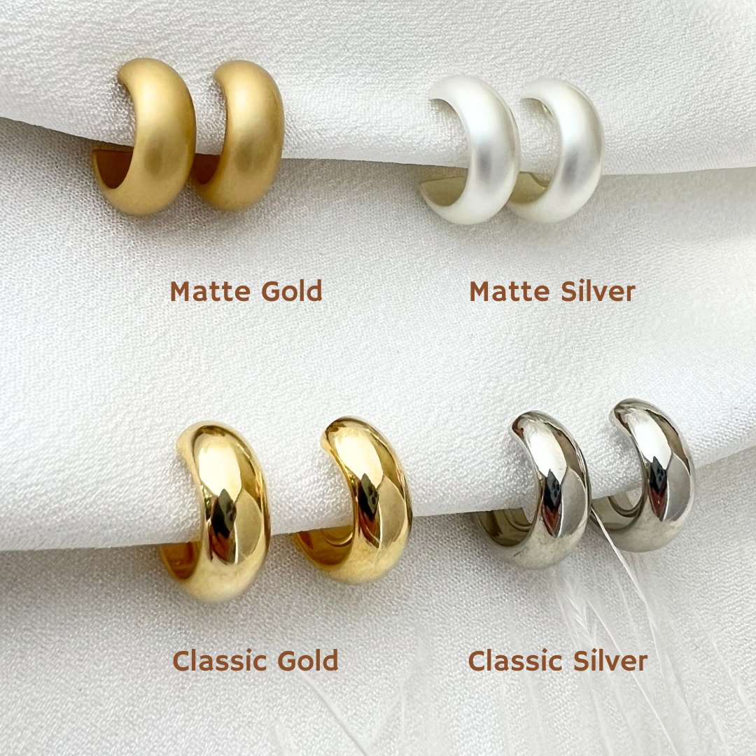 ๐ Essential - Minimalist Hoop Clip On Earrings