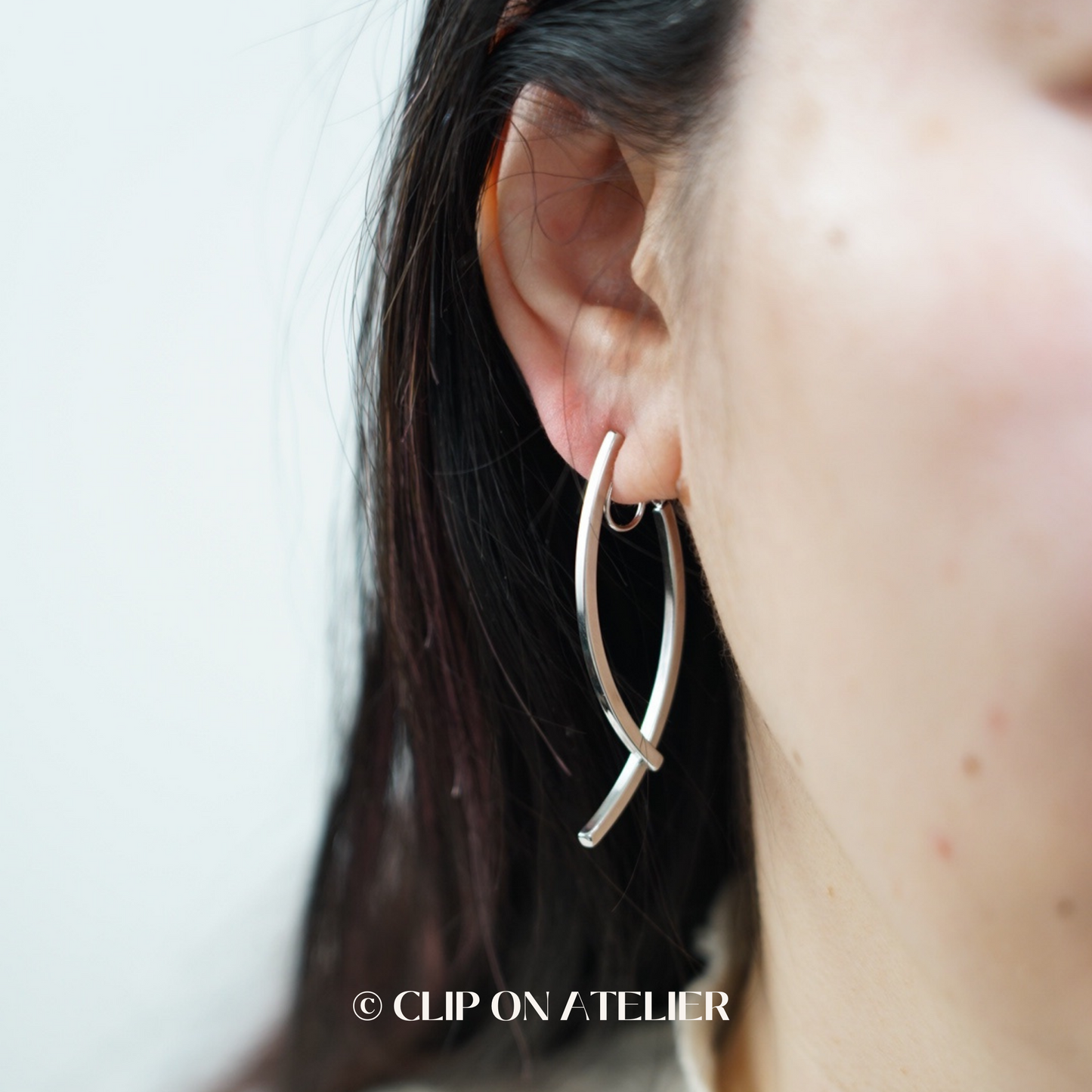 Double Tassel Drop Dangle Clip On Earrings; Gold or Silver