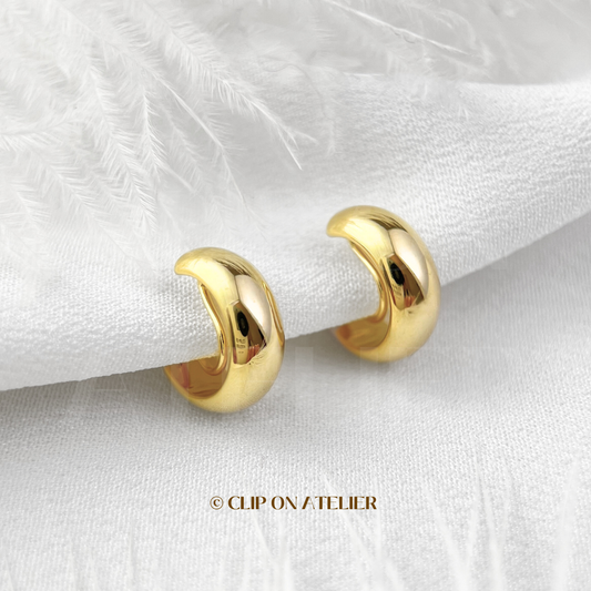 ๐ Essential - Minimalist Hoop Clip On Earrings