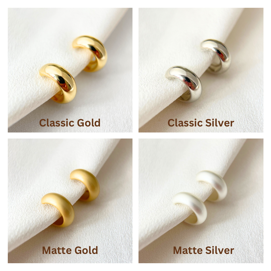 ๐ Essential - Minimalist Hoop Clip On Earrings