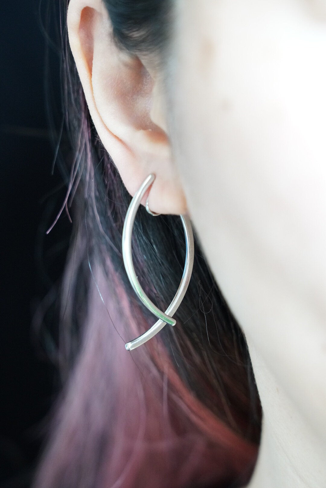 Double Tassel Drop Dangle Clip On Earrings; Gold or Silver