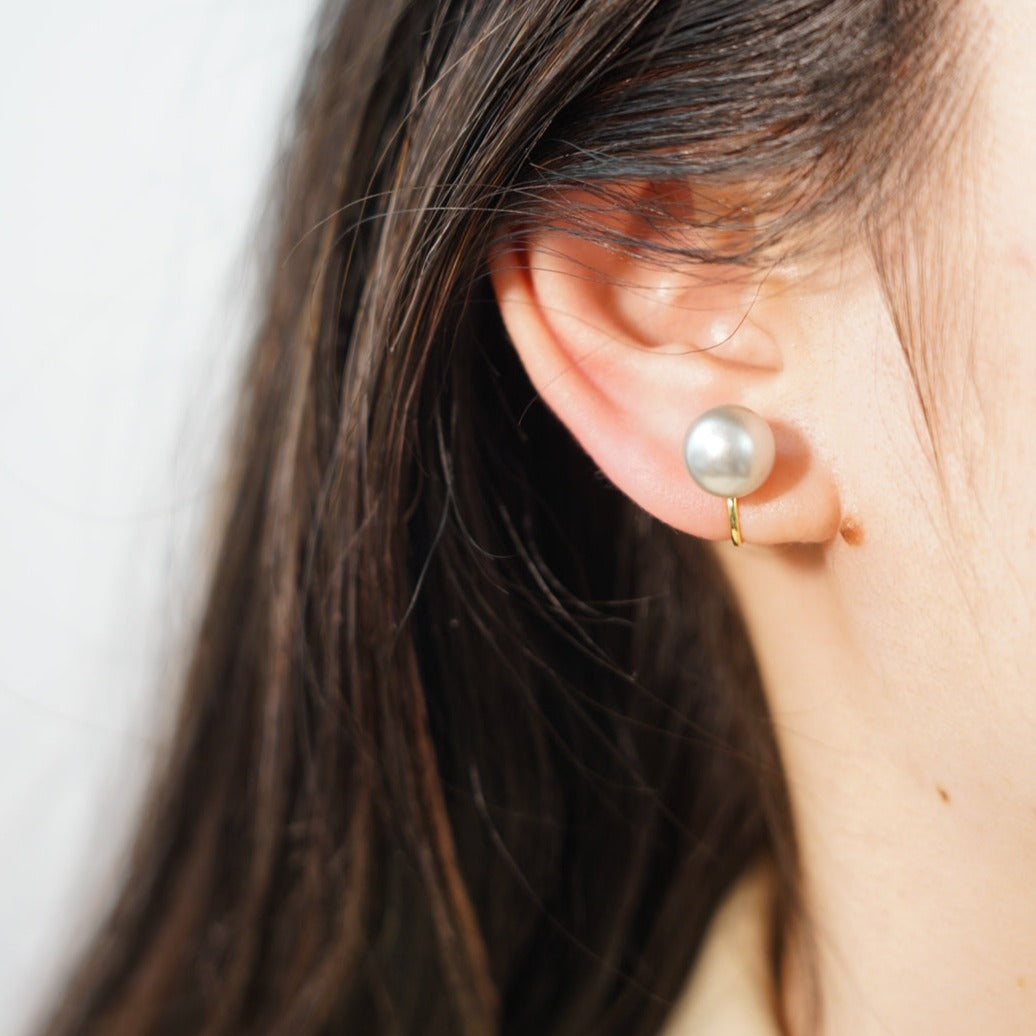 Minimalist Pearl Clip On Earrings