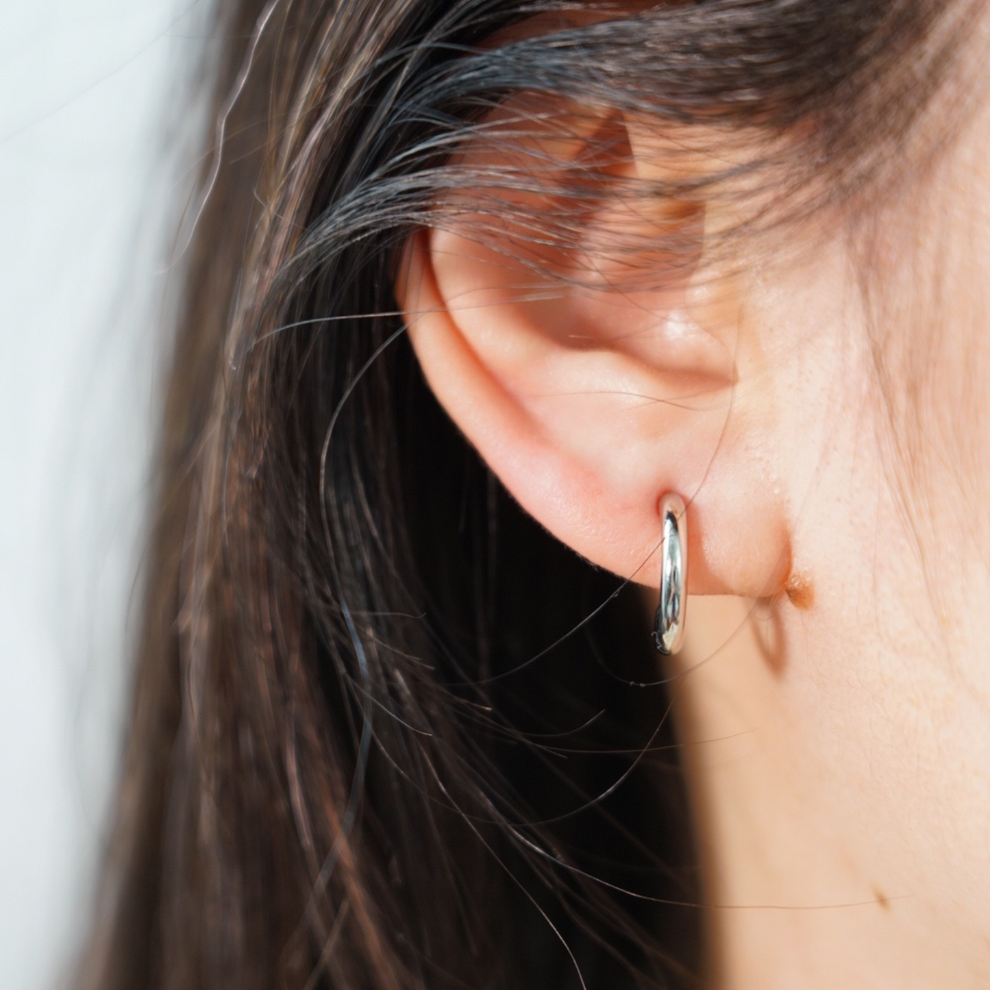 Minimalist Thin Huggie Clip On Earrings, Gold / Silver