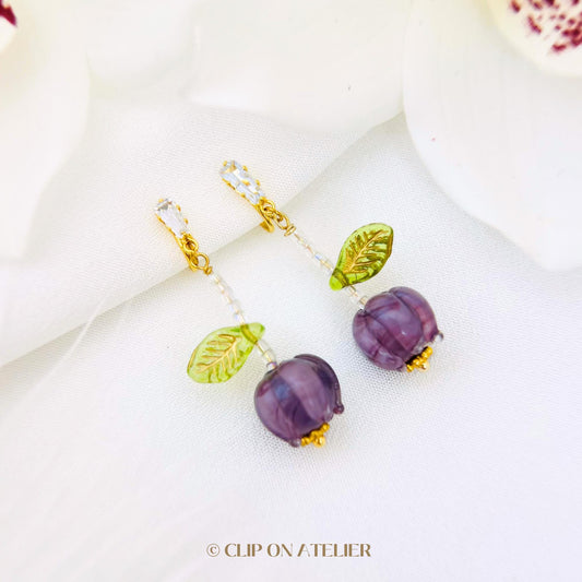Lily of the Valley Clip On Earrings