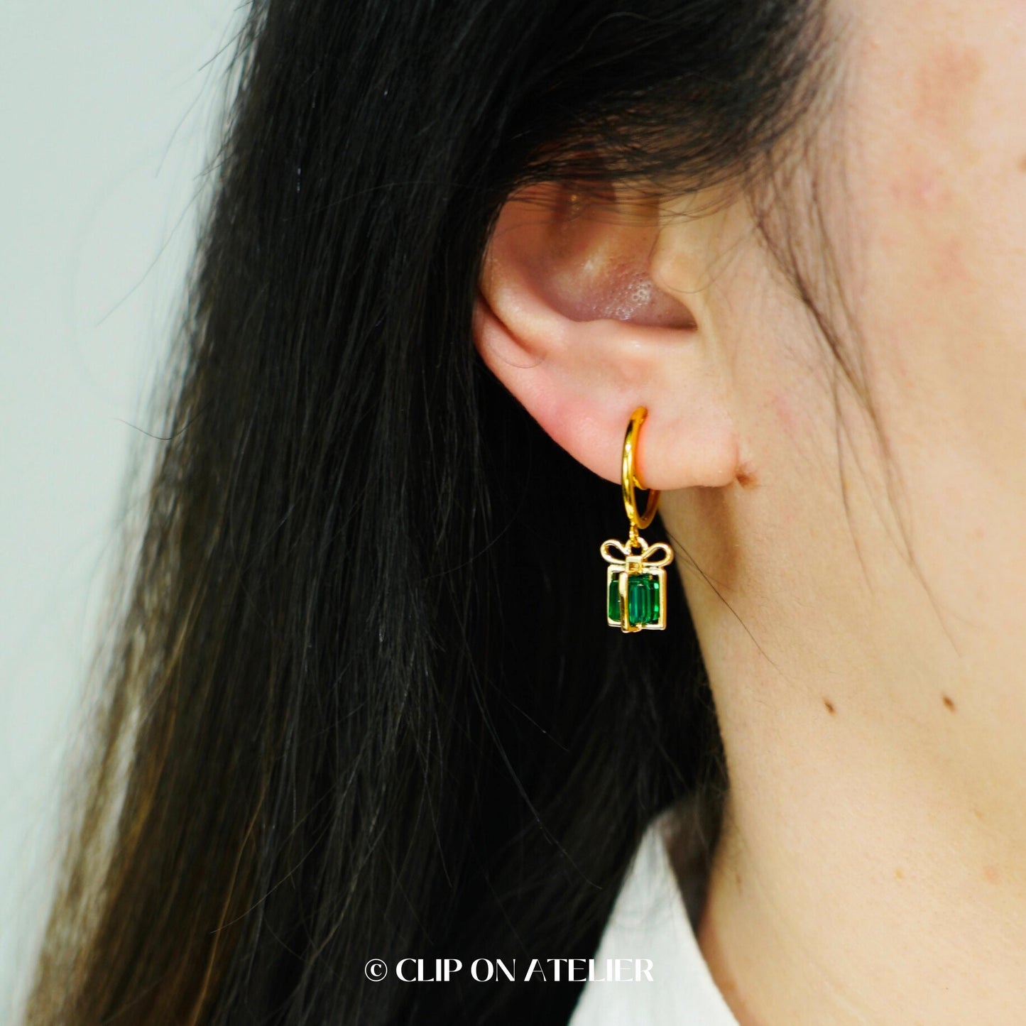 Clip On Earrings Christmas Gift Crystal