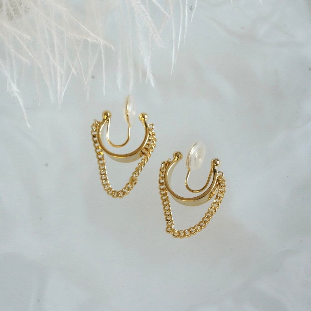 Simple Chic Minimalist Hoop Clip On Earrings