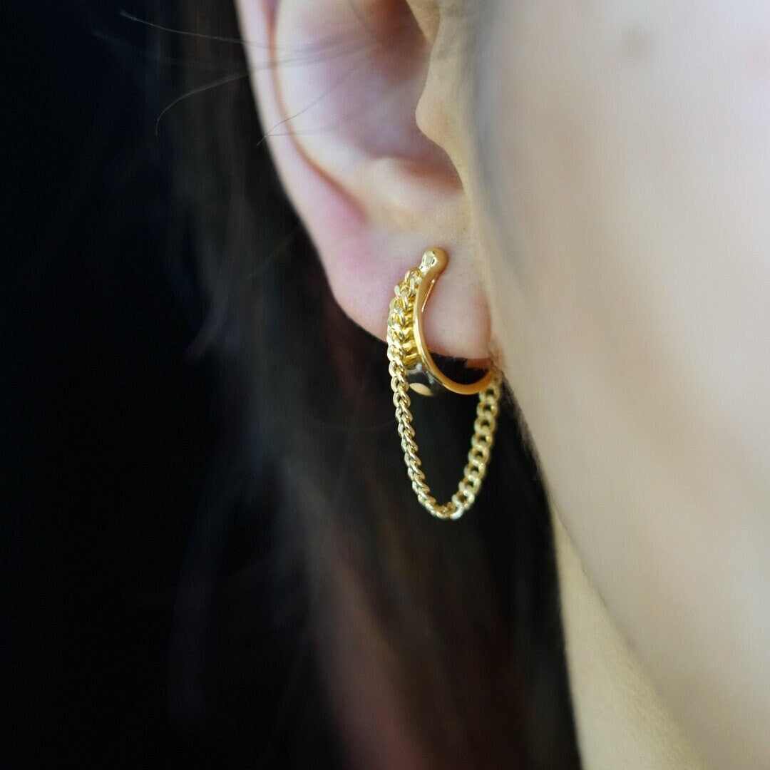 Simple Chic Minimalist Hoop Clip On Earrings