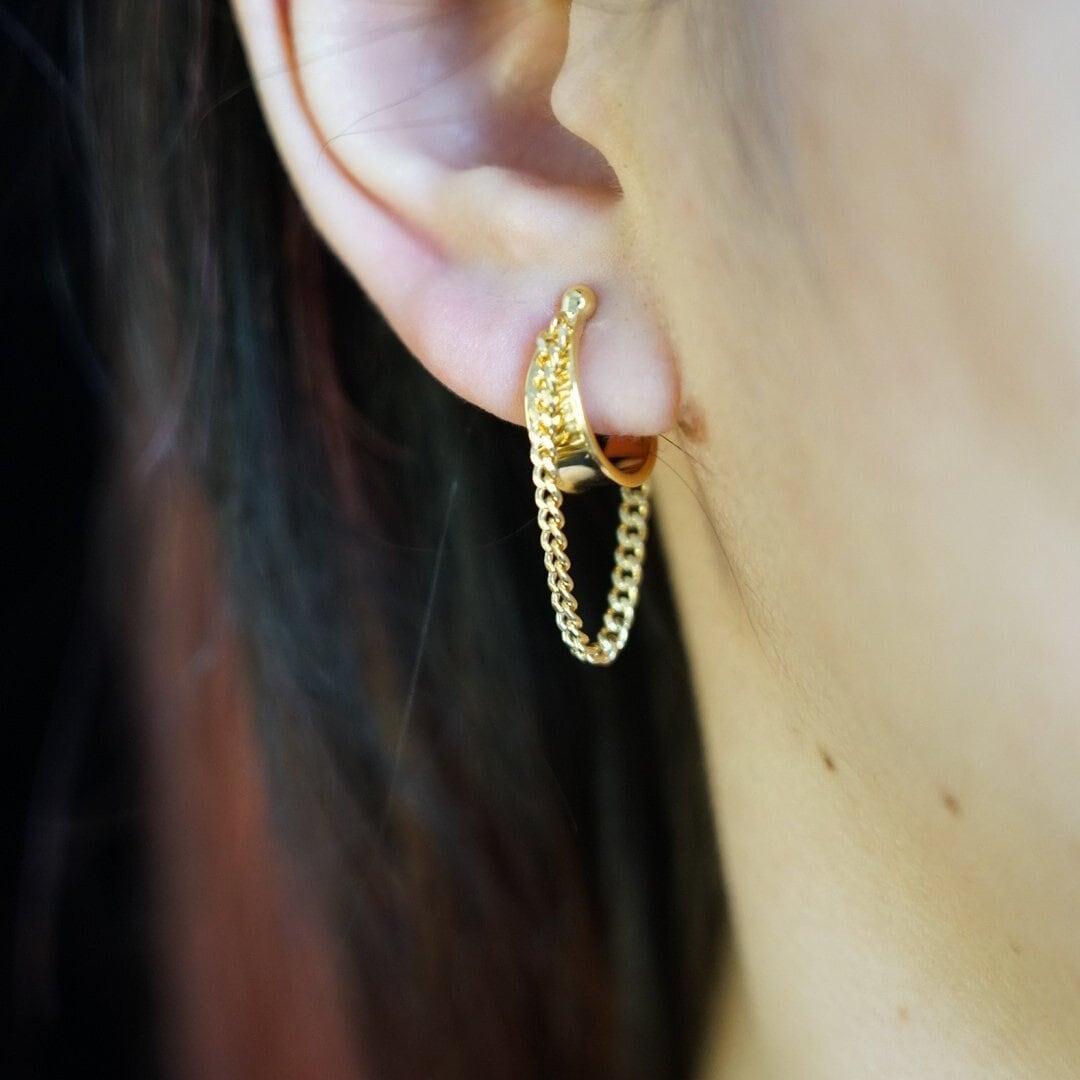 Simple Chic Minimalist Hoop Clip On Earrings